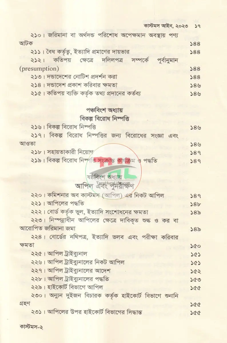 কাস্টমস আইন Law Books