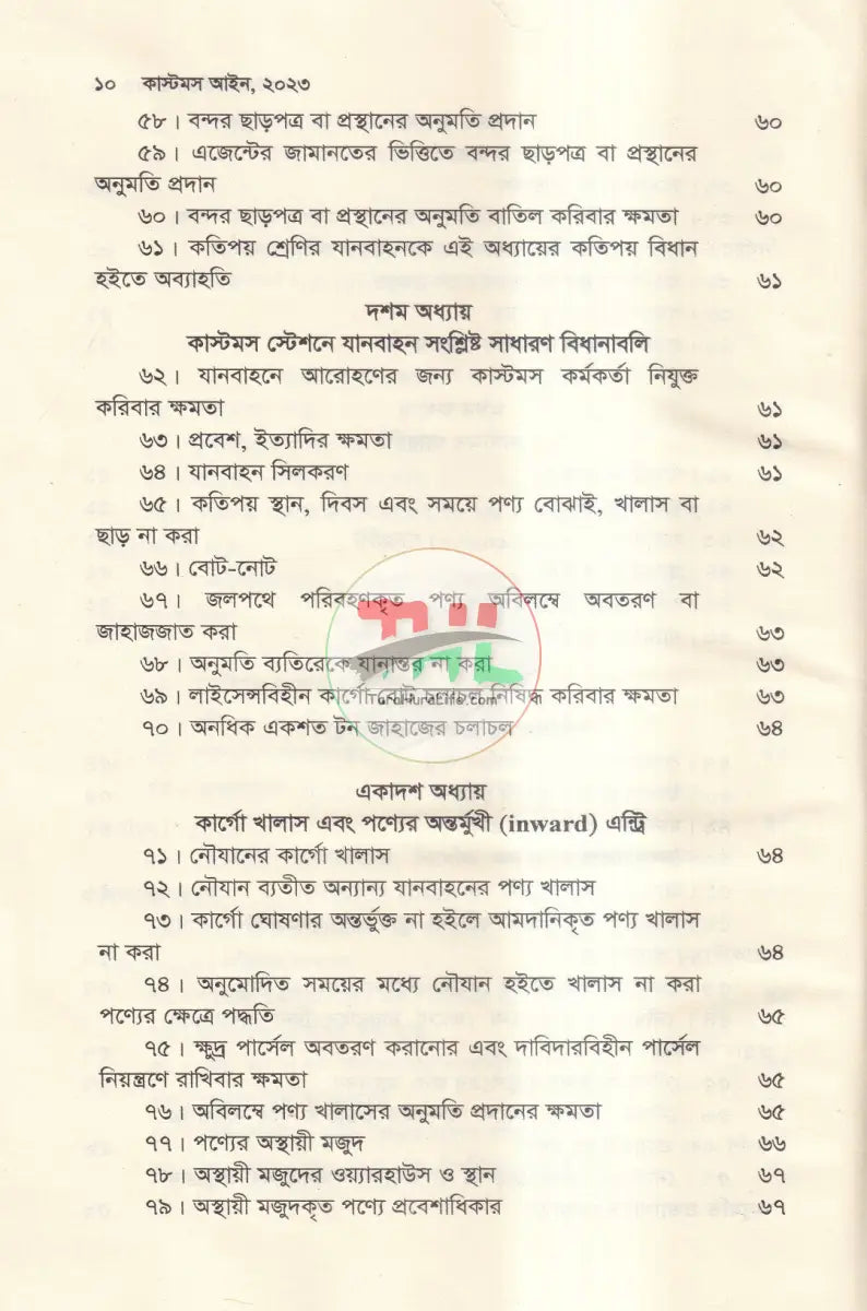 কাস্টমস আইন Law Books