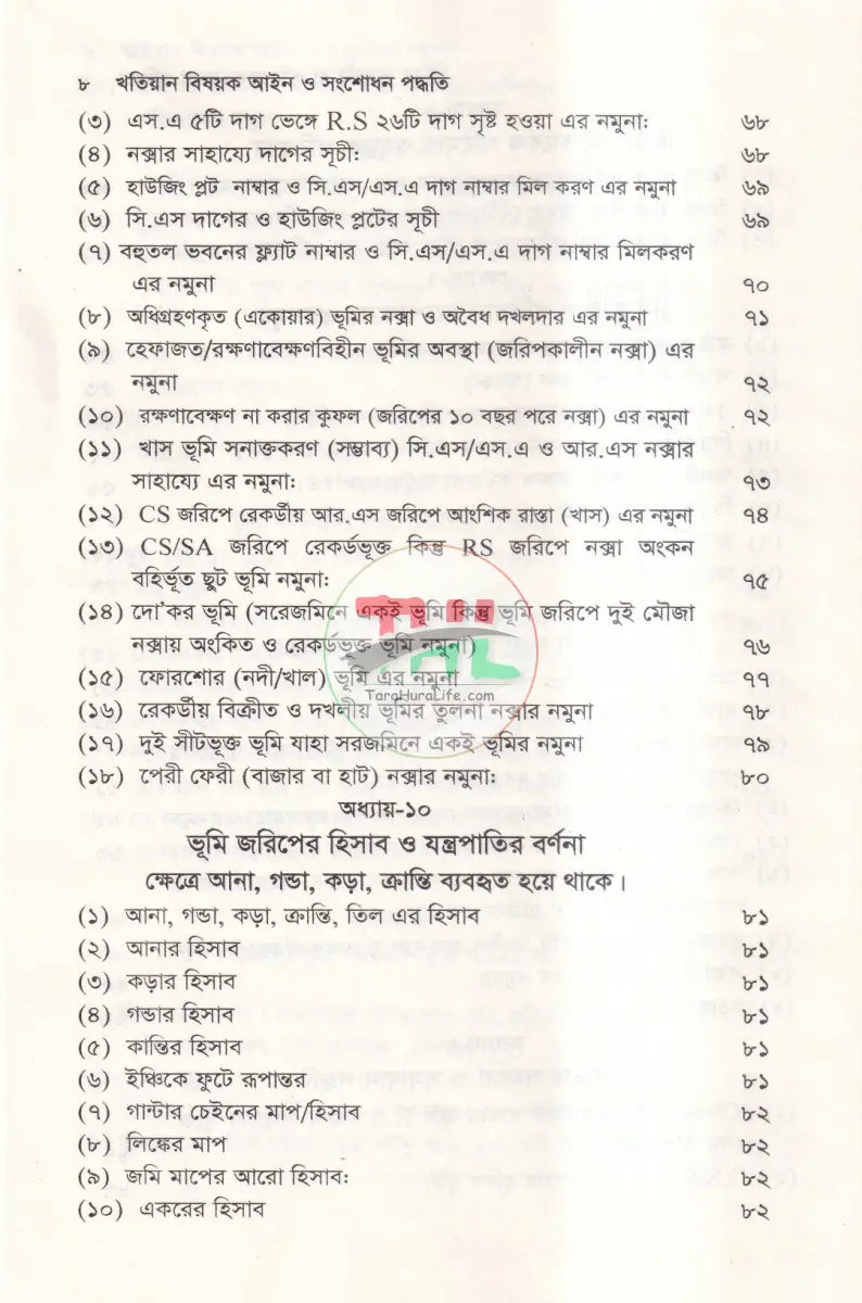 খতিয়ান বিষয়ক আইন ও সংশোধন পদ্ধতি Law Books
