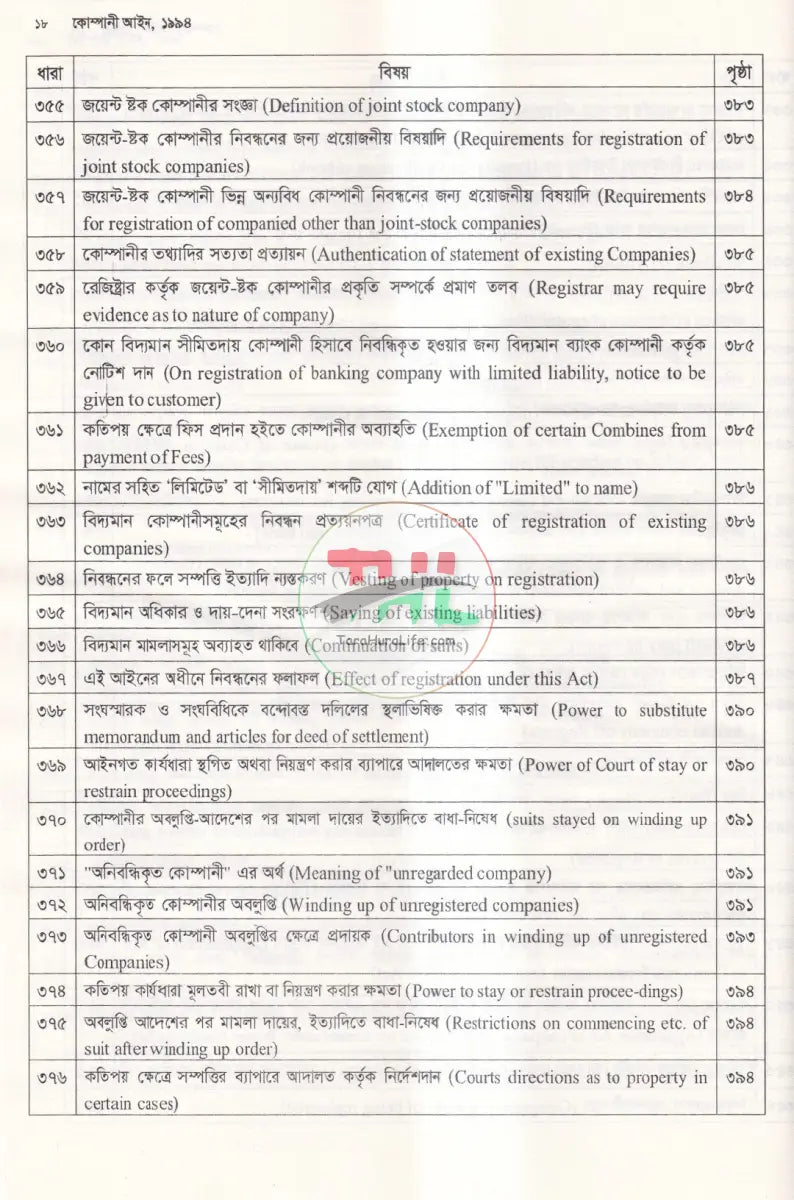 কোম্পানী আইন Law Books