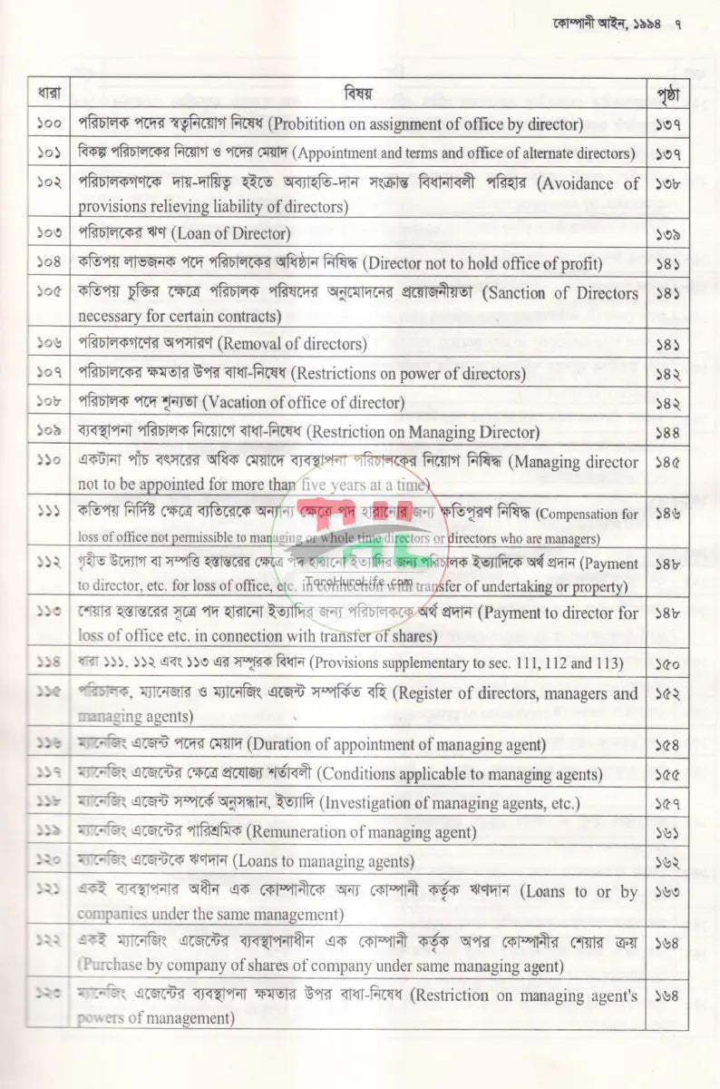 কোম্পানী আইন Law Books