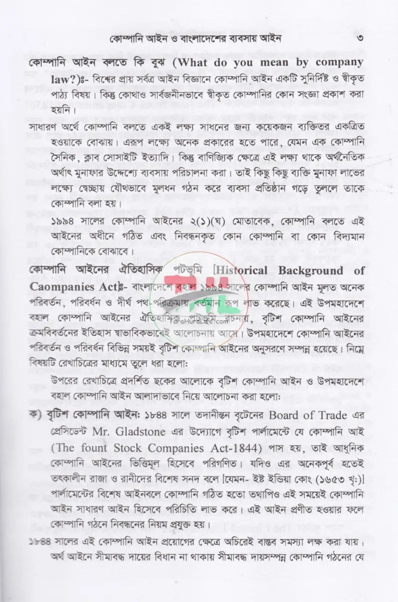 কোম্পানি আইন ও বাংলাদেশের ব্যবসায় আইন Law Books