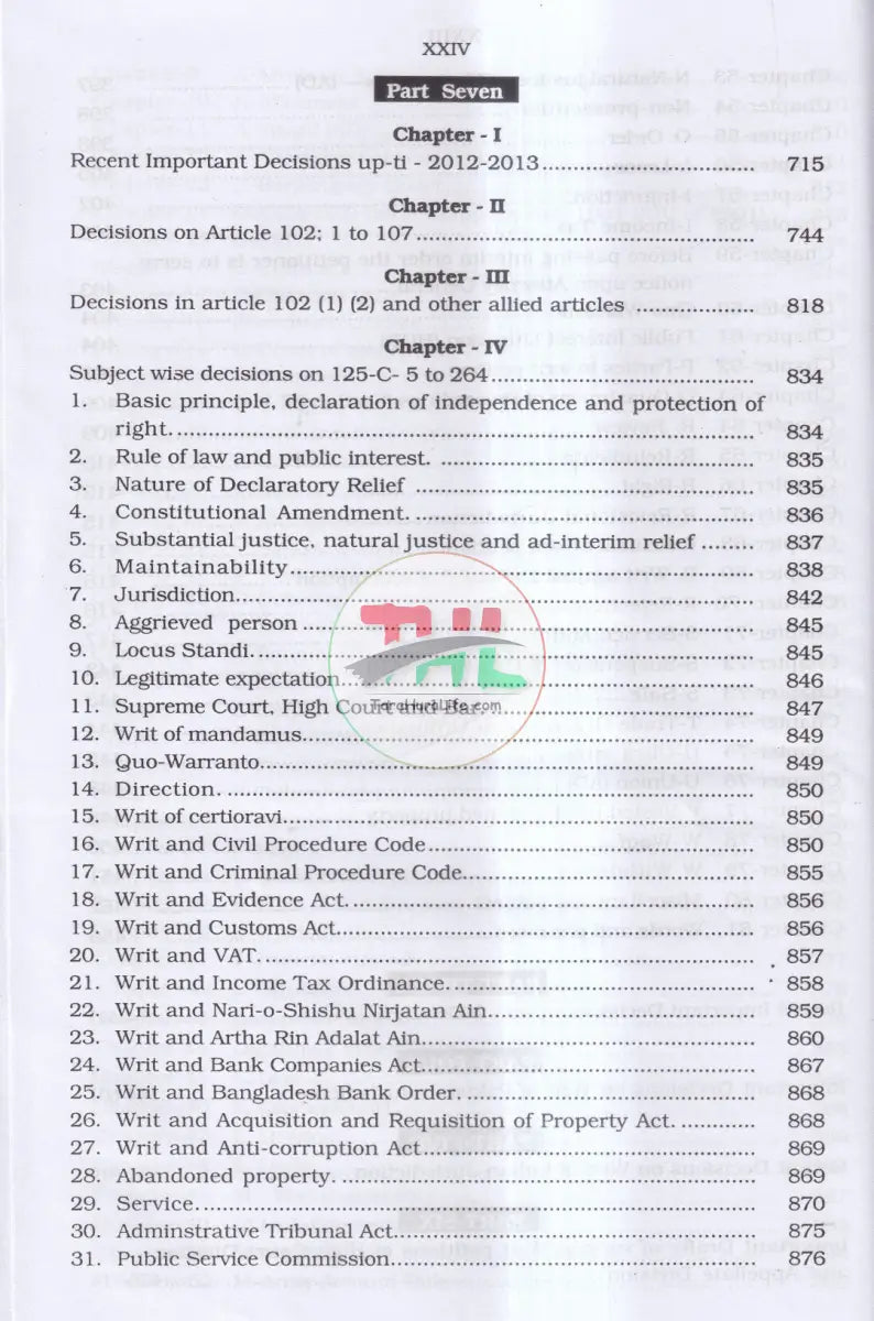 LAW OF WRITS IN BANGLADESH Law Books