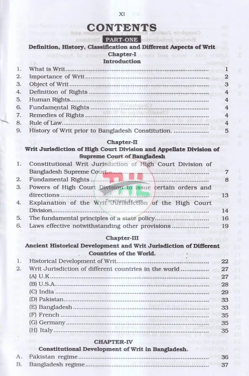 LAW OF WRITS IN BANGLADESH Law Books