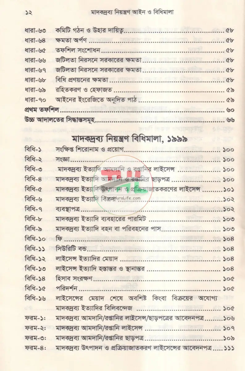 মাদকদ্রব্য নিয়ন্ত্রণ আইন ও বিধিমালা Law Books