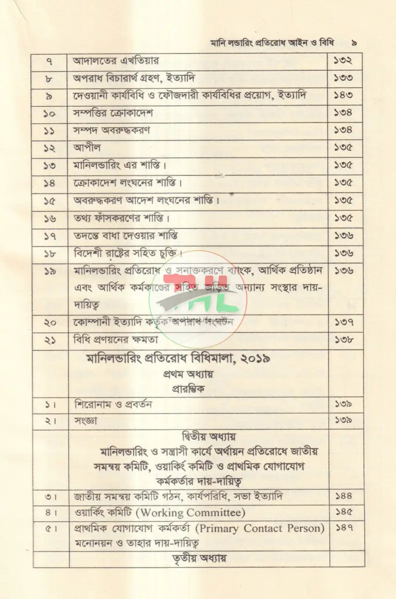 মানি লন্ডারিং প্রতিরোধ আইন ও বিধি Law Books