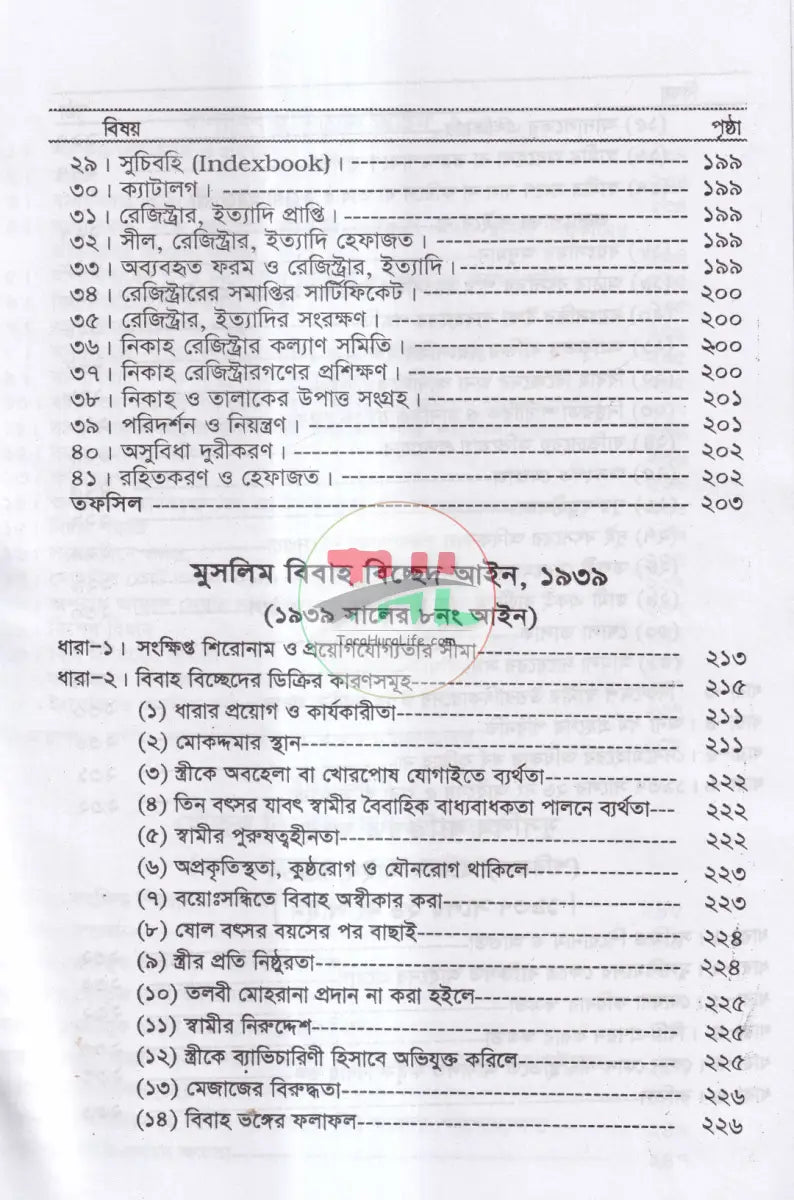 মুসলিম পারিবারিক আইন ও বিধিমালা Law Books