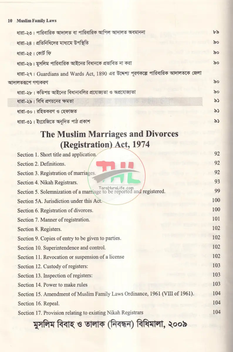 MUSLIM FAMILY LAWS Law Books