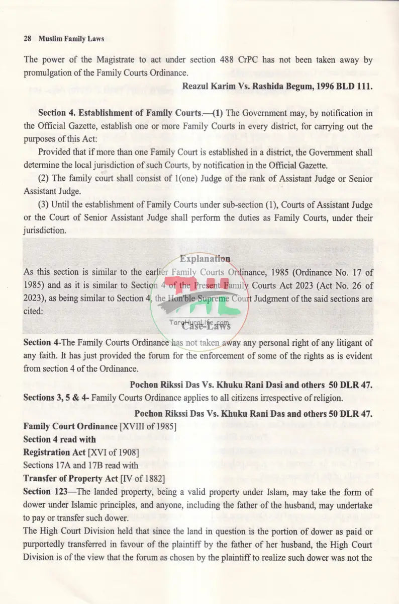 MUSLIM FAMILY LAWS Law Books