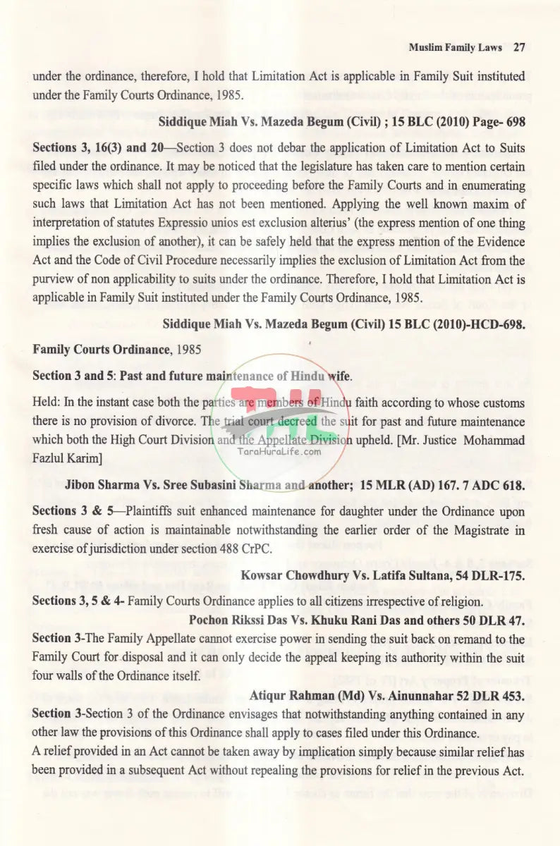 MUSLIM FAMILY LAWS Law Books