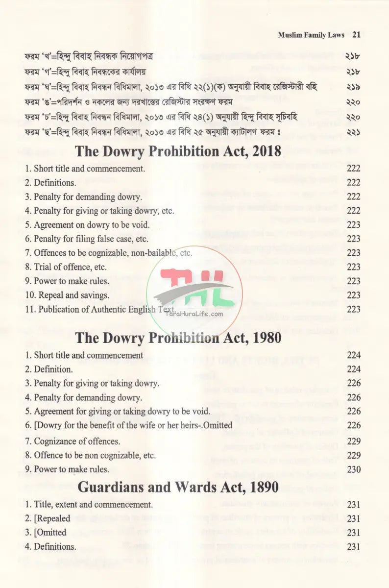 MUSLIM FAMILY LAWS Law Books