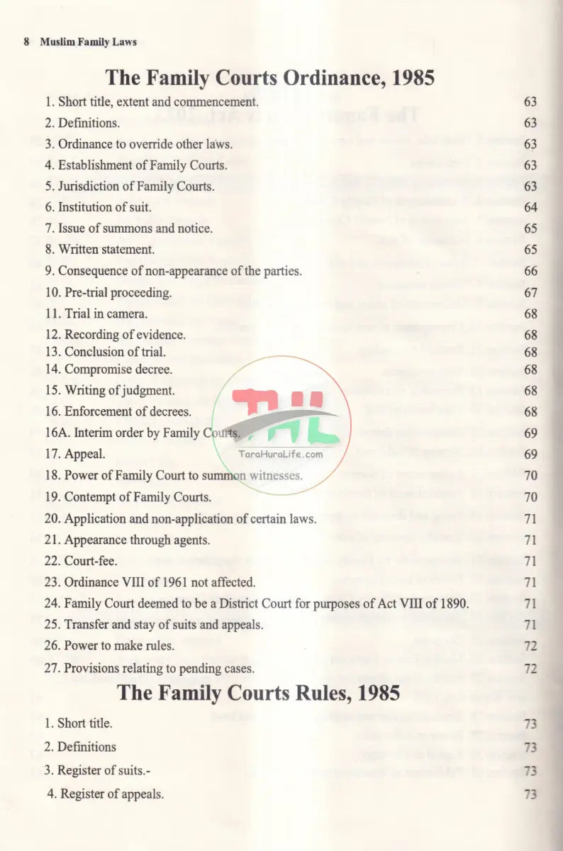 MUSLIM FAMILY LAWS Law Books