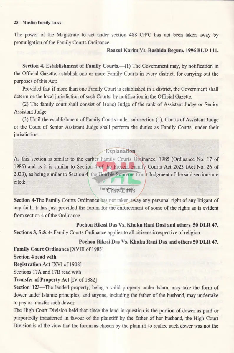 MUSLIM FAMILY LAWS Law Books