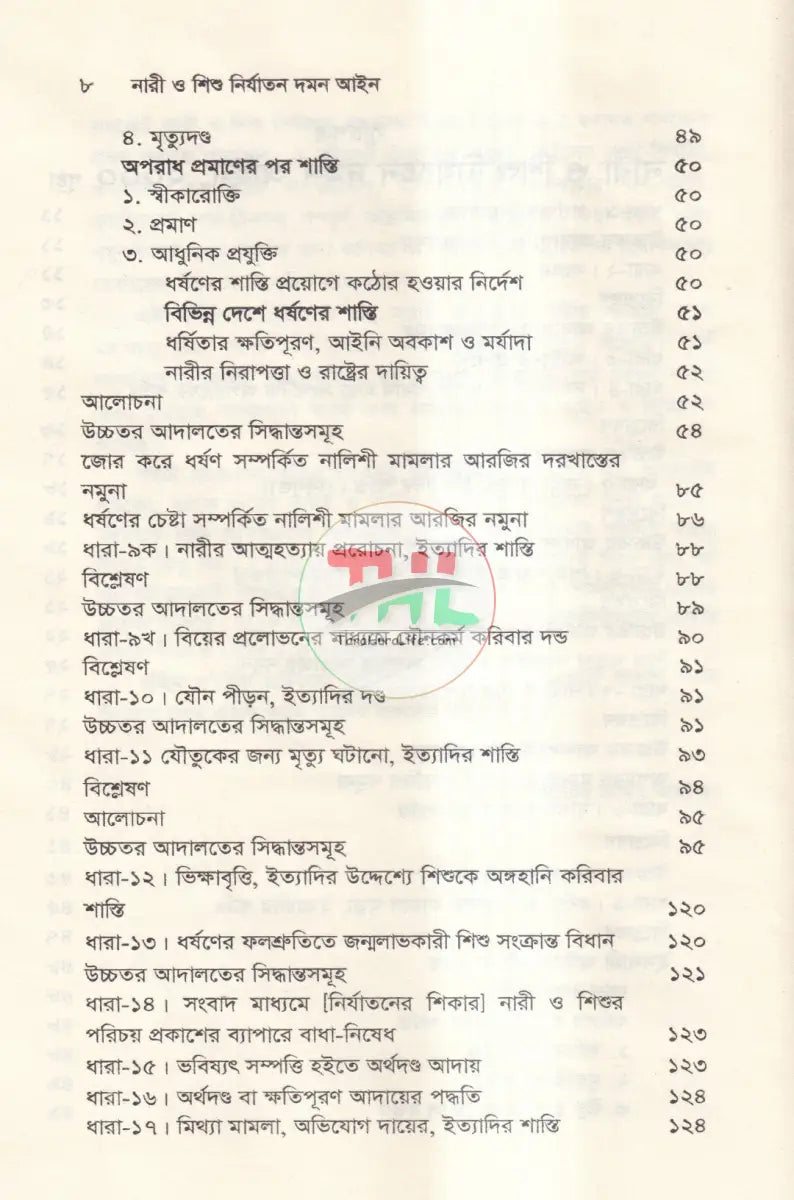 নারী ও শিশু নির্যাতন দমন আইন Law Books