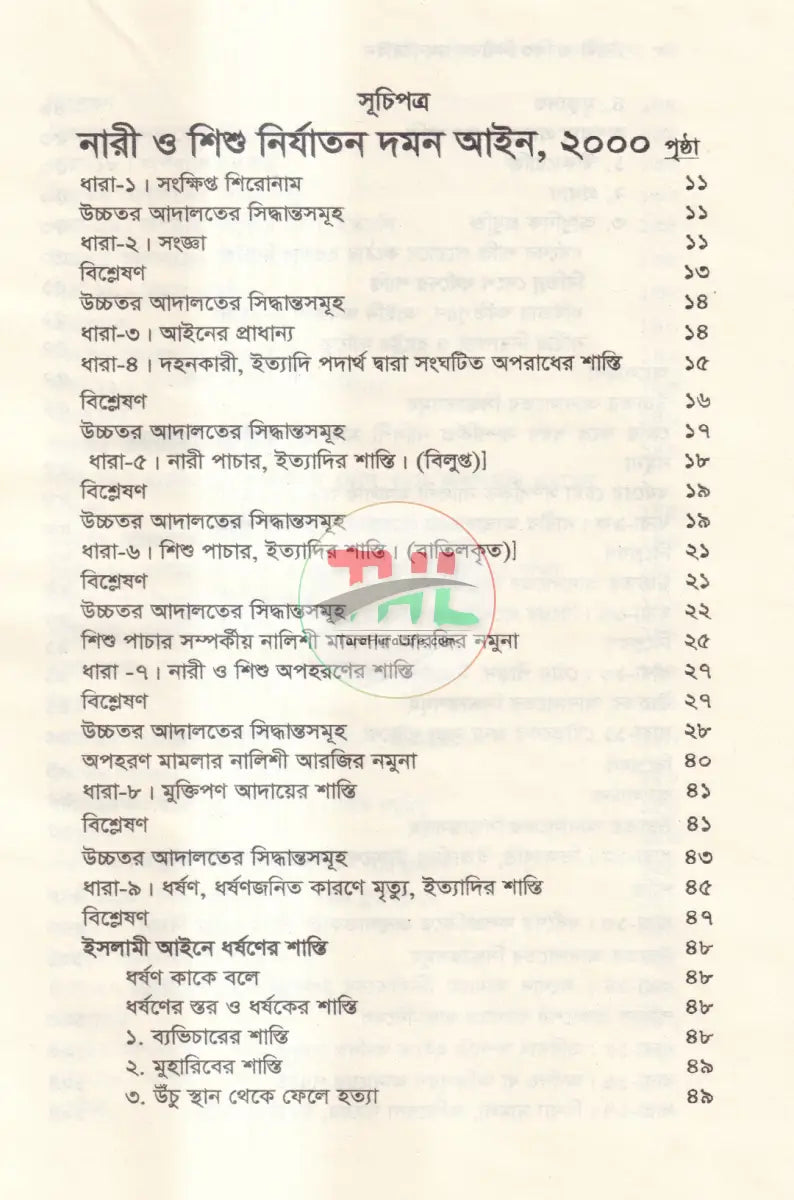 নারী ও শিশু নির্যাতন দমন আইন Law Books