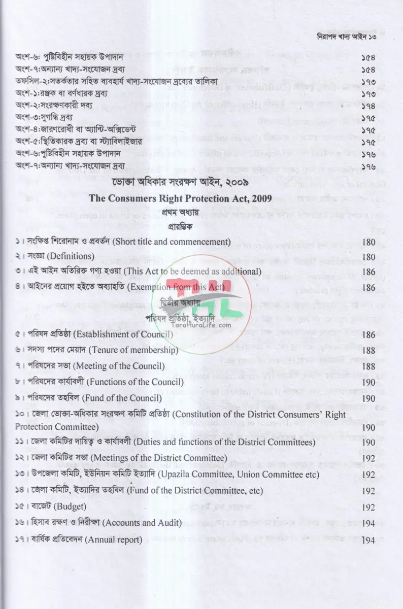 নিরাপদ খাদ্য আইন Law Books