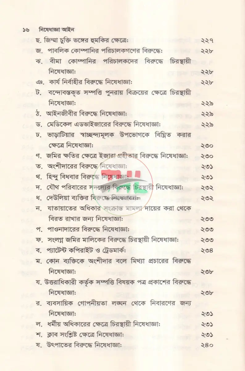 নিষেধাজ্ঞা আইন Law Books