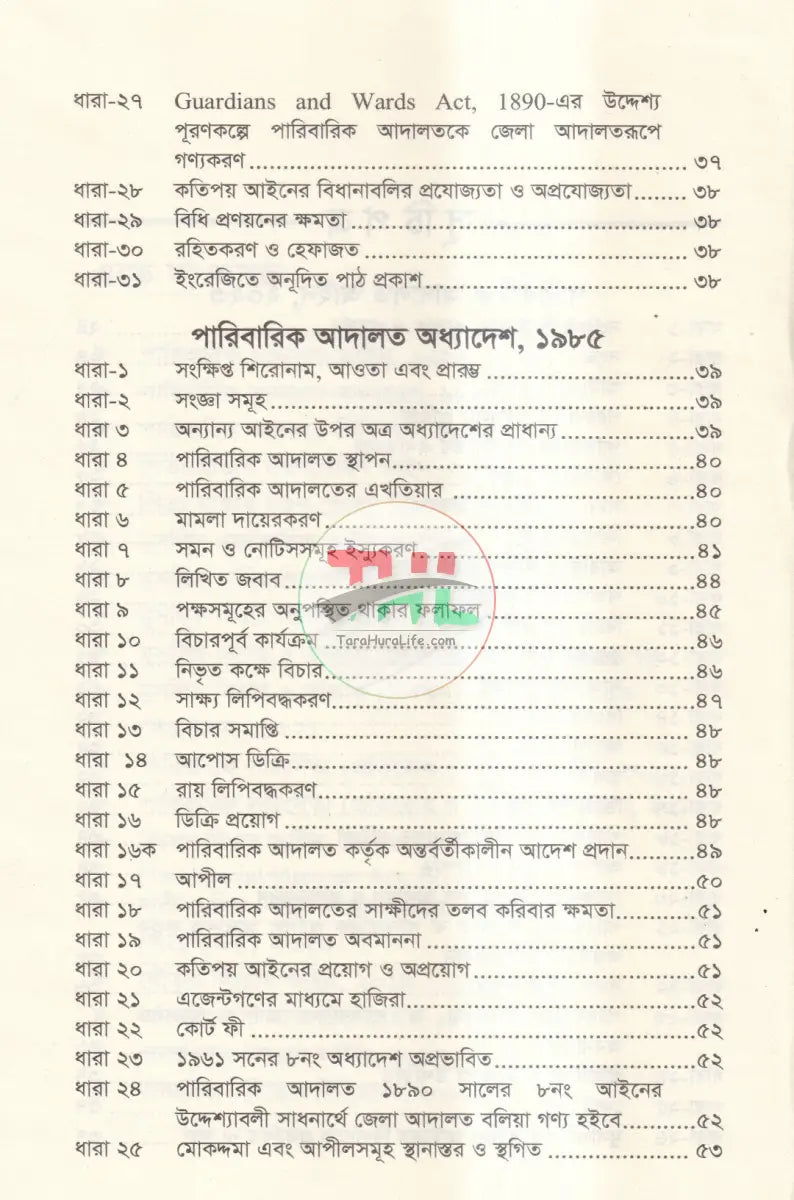 পারিবারিক আদালত আইন,২০২৩ প্রাসঙ্গিক অন্যান্য আইন মুসলিম পারিবারিক আইন ও বিধিমালা Law Books