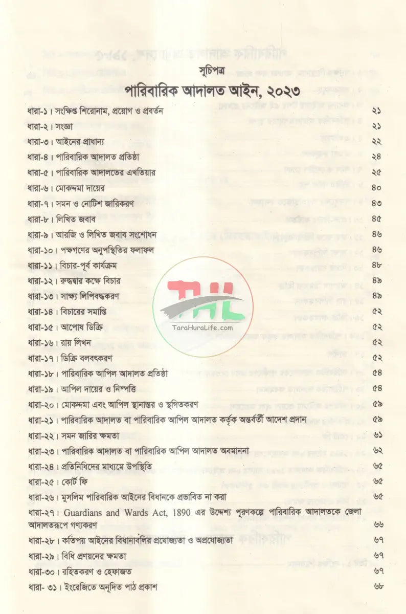 পারিবারিক আদালত আইন Law Books