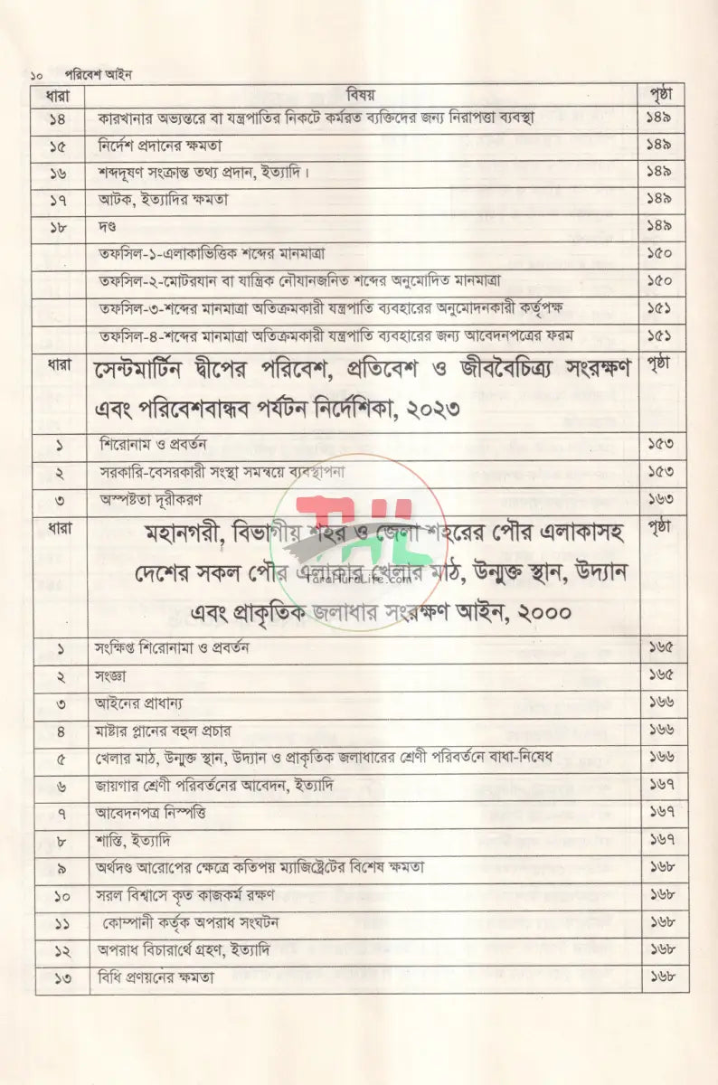 পরিবেশ আইন Law Books