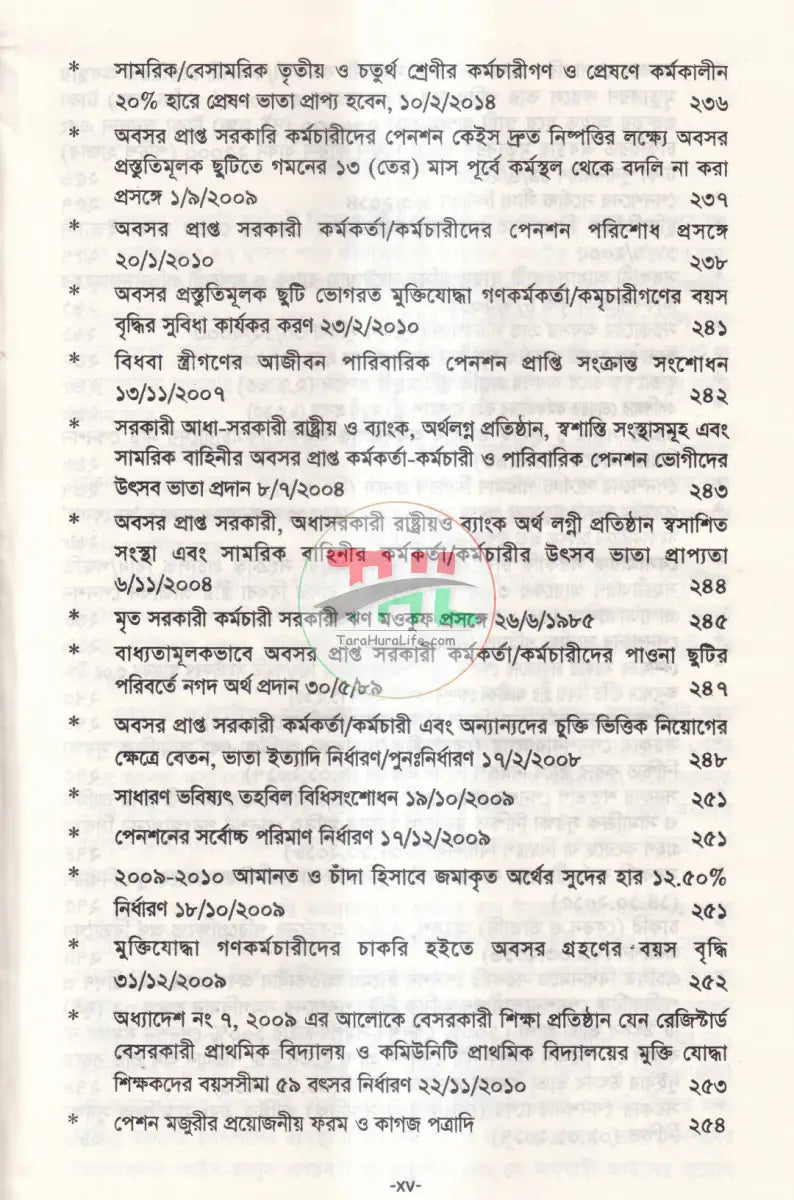 পেনশন বিধি Law Books