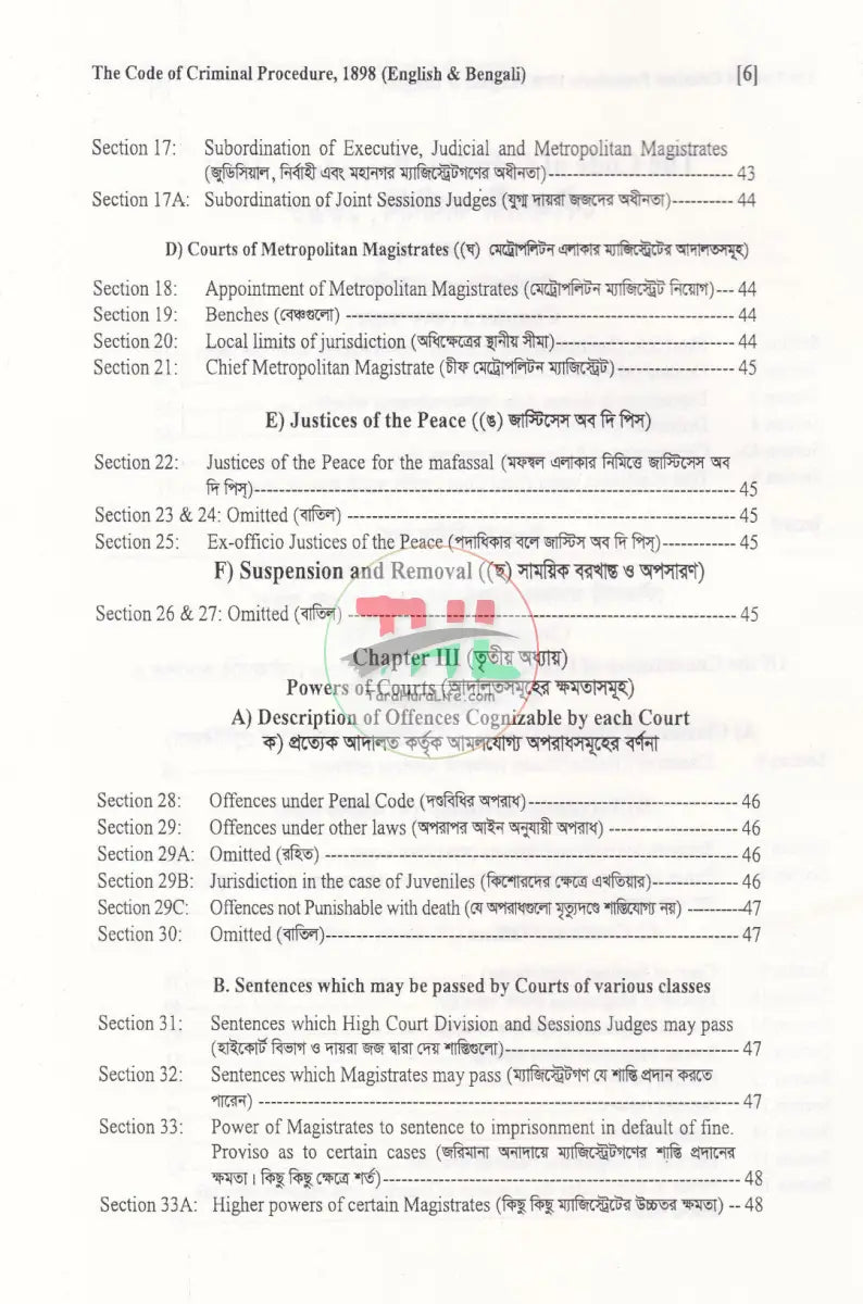 ফৌজদারী কার্যবিধি ১৮৯৮ Law Books