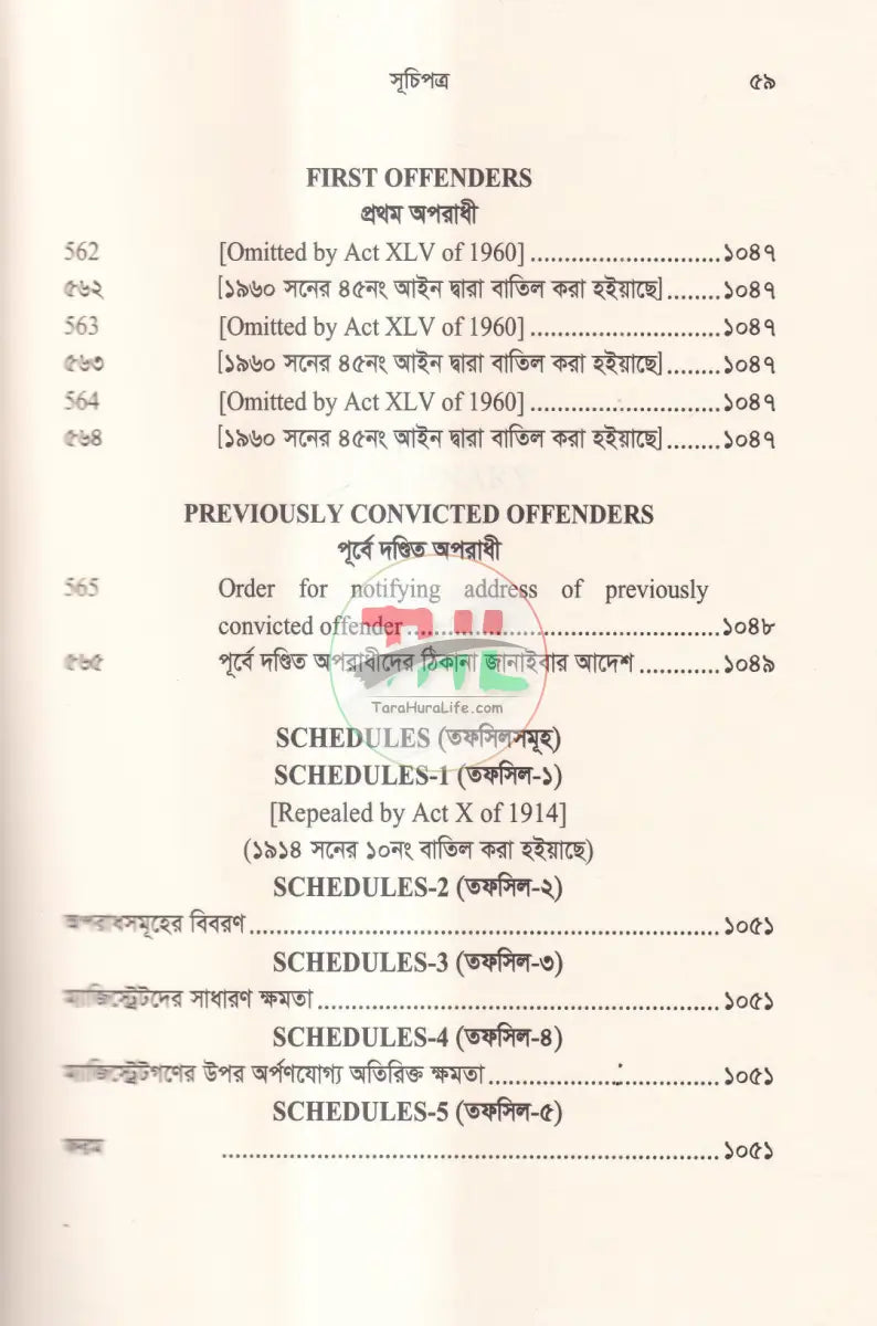 ফৌজদারি কার্যবিধি Law Books