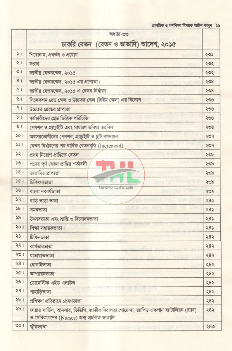 প্রাথমিক ও গণশিক্ষা বিষয়ক আইন কানুন Law Books