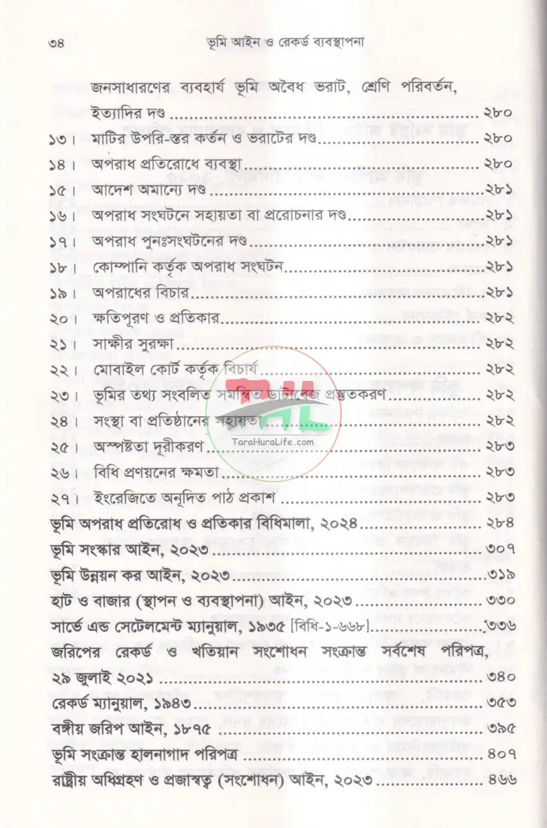রেকর্ড যার জমি তার দলিল যার জমি তার ভূমি আইন ও রেকর্ড ব্যবস্থাপান Law Books