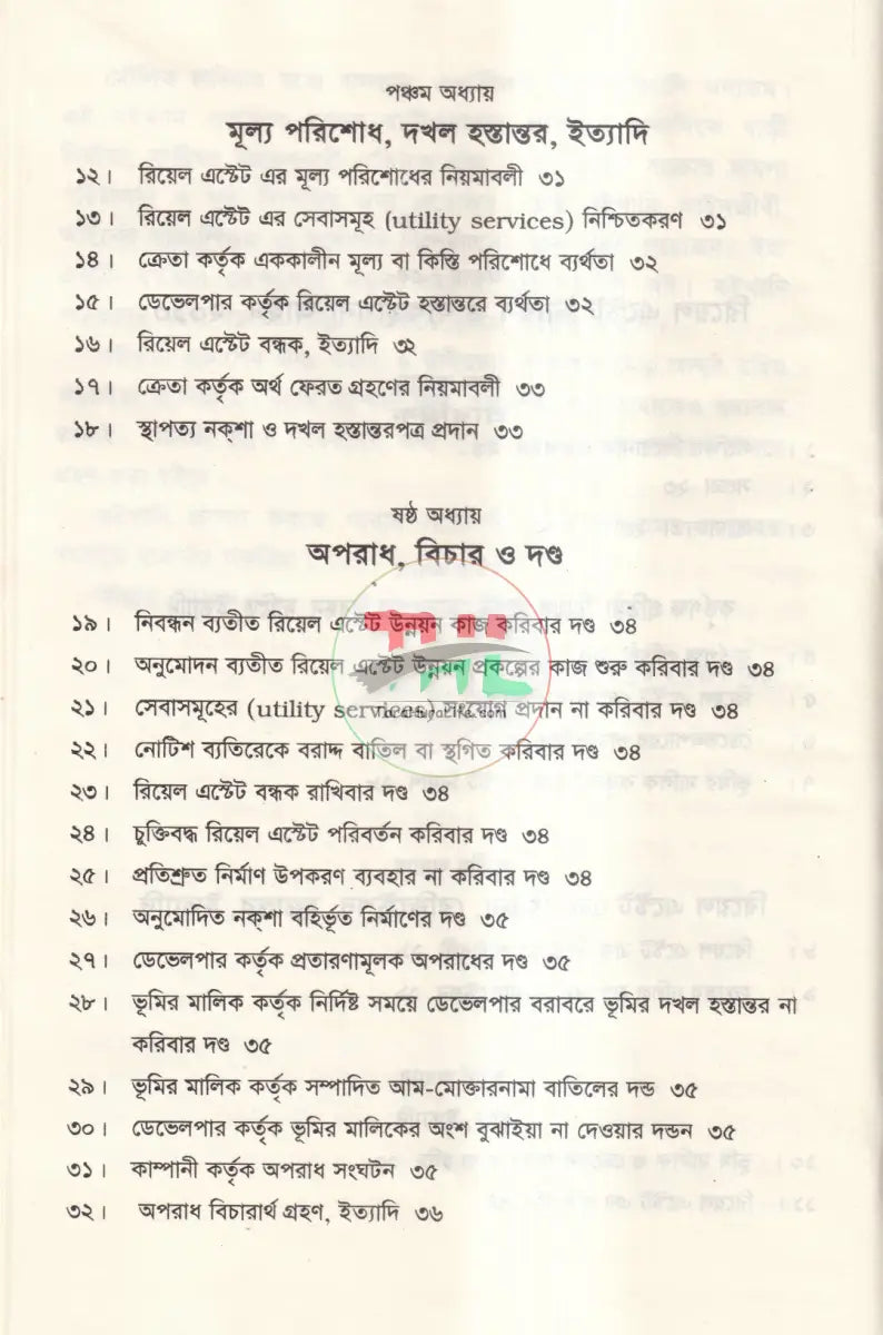 রিয়েল এস্টেট সংক্রান্ত আইন কানুন Law Books