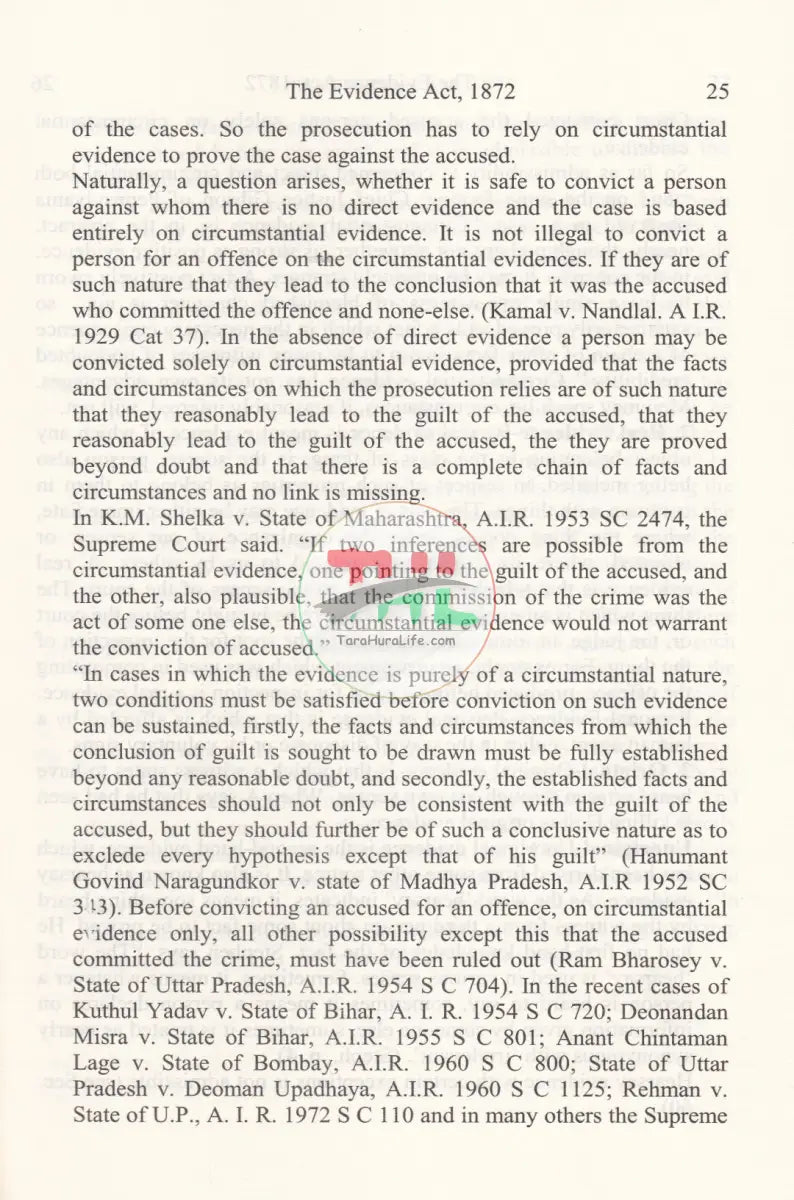 সাক্ষ্য আইন ১৮৭২ Law Books