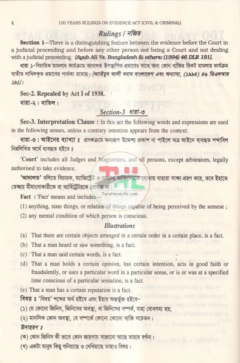 সাক্ষ্য আইন Law Books