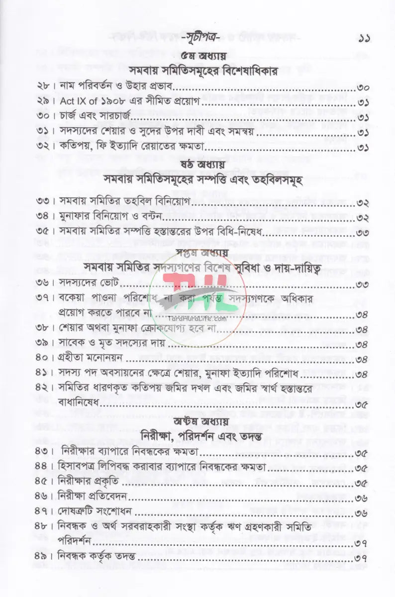 সমবায় সমিতি ও এনজিও বিষয়ক বিধি বিধান Law Books