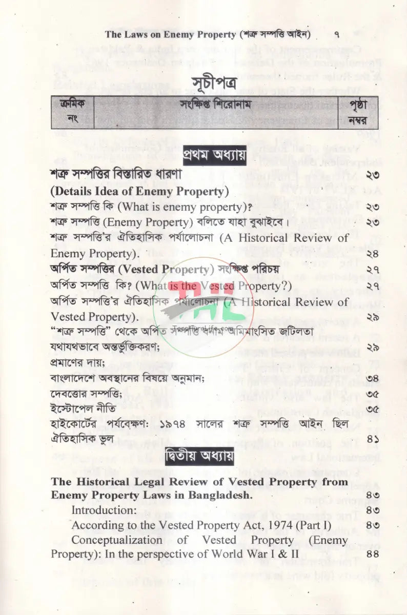 শত্রু সম্পত্তি আইন Law Books