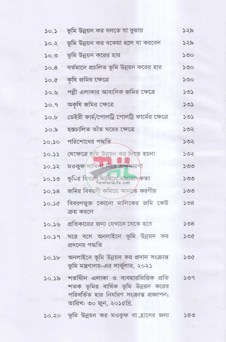 সিকস্তি ও পয়স্তি আইন এর বিধানাবলী Law Books