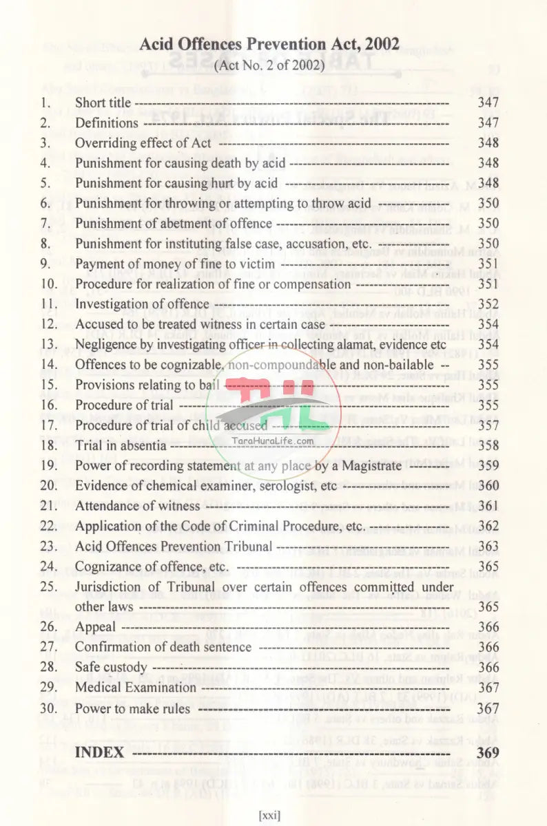 SPECIAL POWERS ACT With acid Offences Prevention Act Law Books