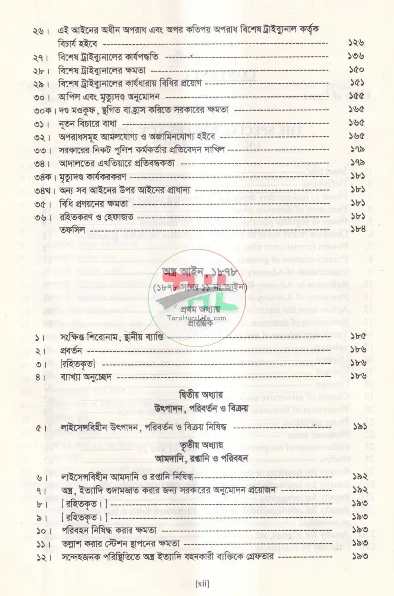 SPECIAL POWERS ACT With acid Offences Prevention Act Law Books