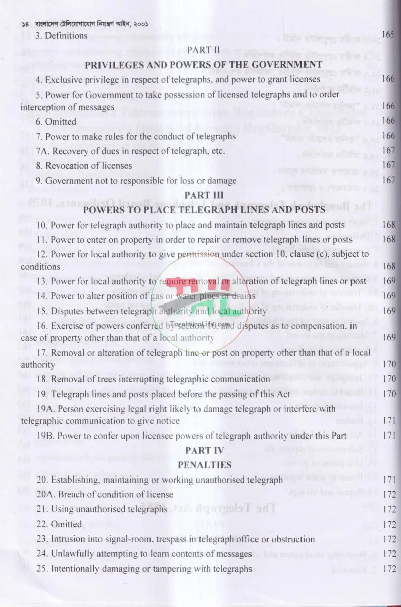 টেলিযোগাযোগ আইন সর্বশেষ সংশোধিত Law Books