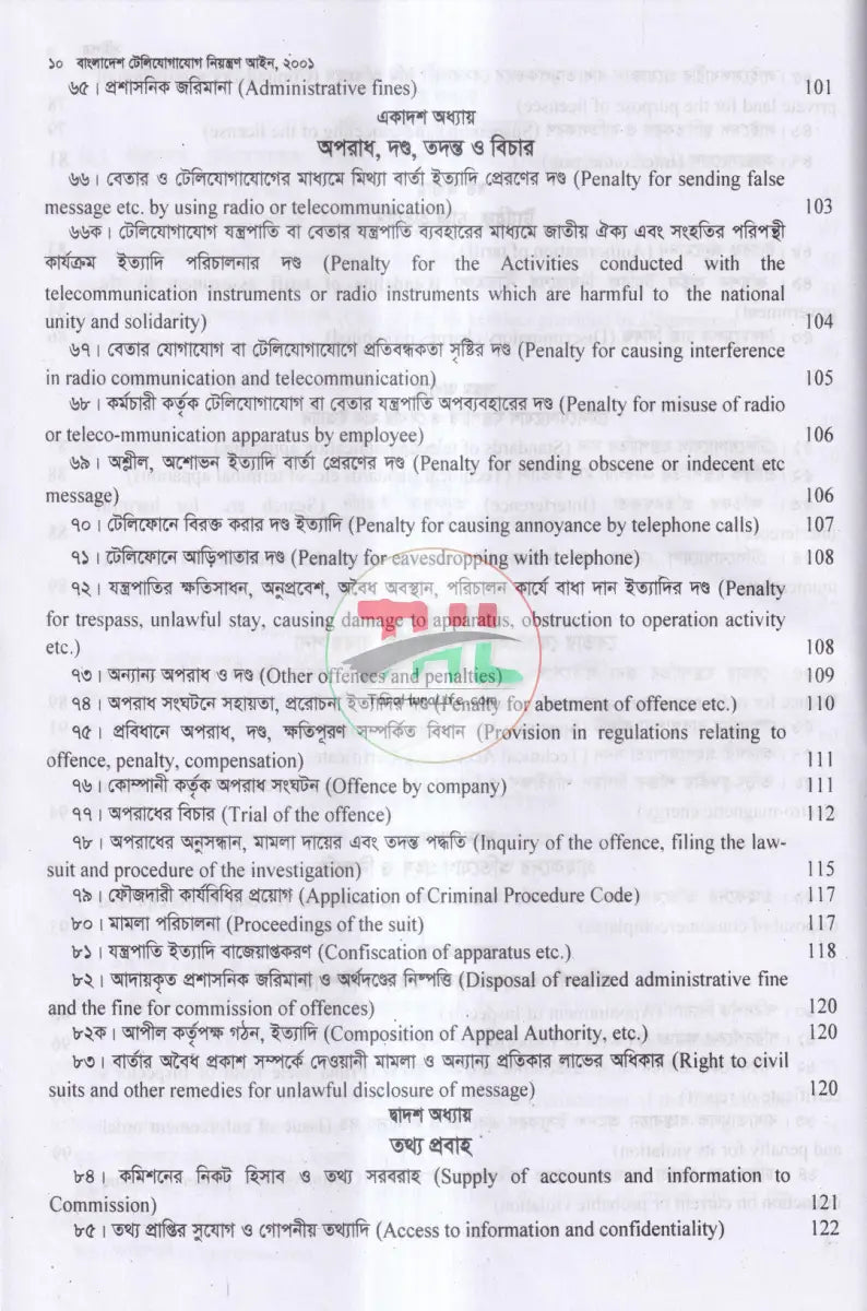 টেলিযোগাযোগ আইন সর্বশেষ সংশোধিত Law Books