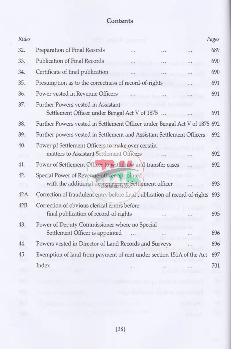 The State Acquisition and Tenancy Act,1950-DLR Law Books