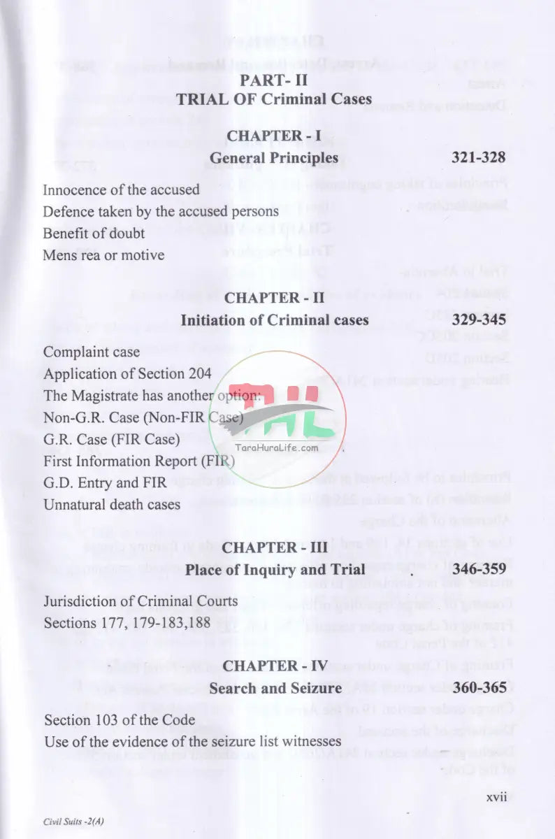 Trial of Civil Suits And Criminal Cases Law Books